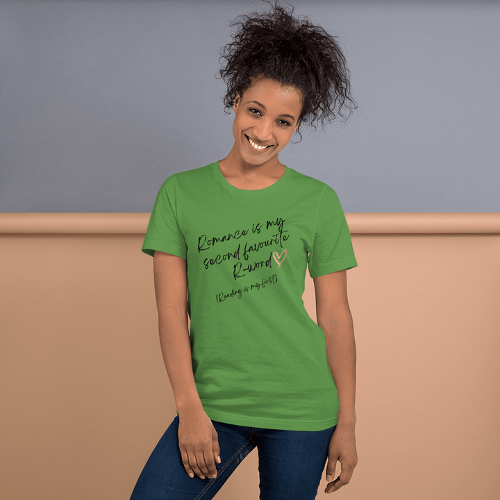 Evie Mitchell Leaf / S Romance is my second favourite R-word - Light T-Shirts - UK Spelling