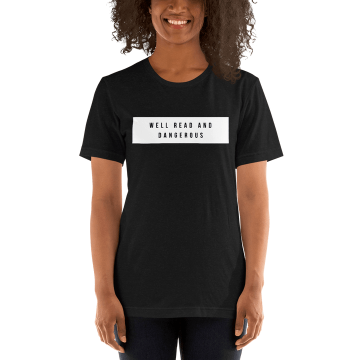 Evie Mitchell Black Heather / XS Well Read and Dangerous - T-Shirt