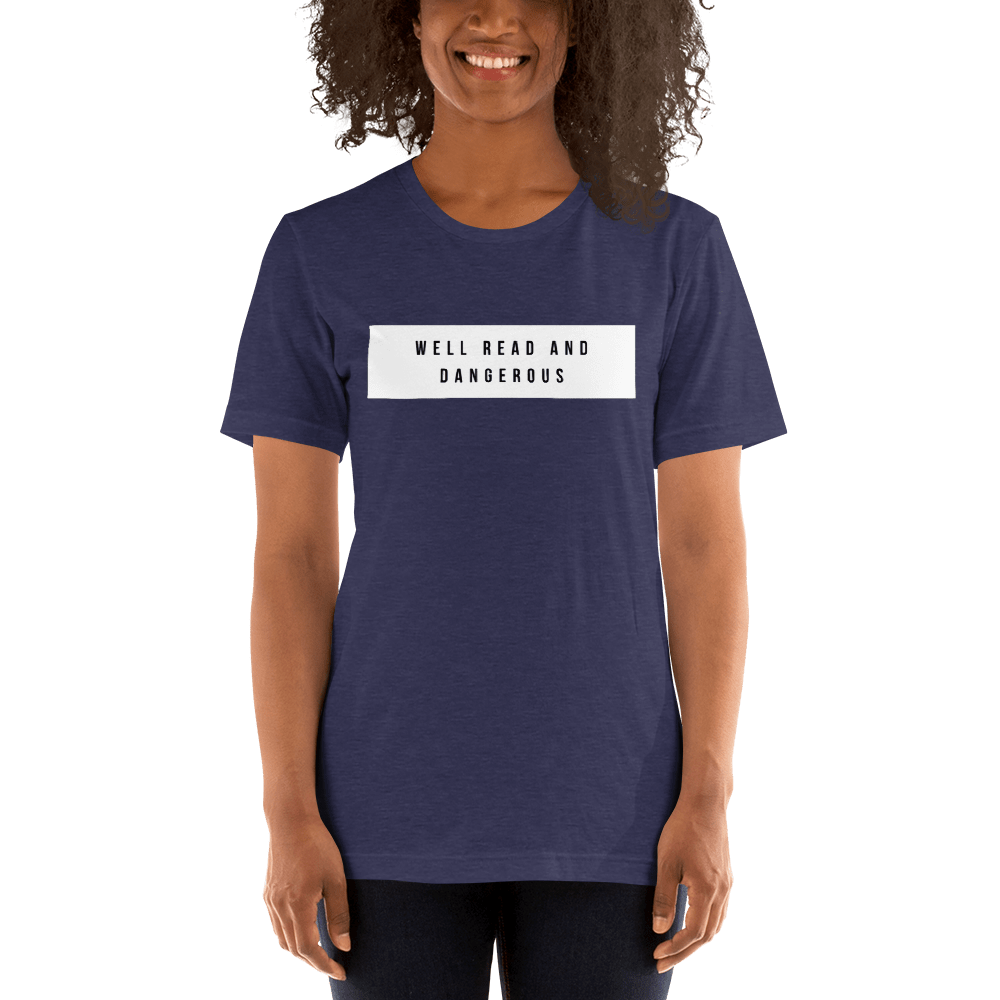 Evie Mitchell Heather Midnight Navy / XS Well Read and Dangerous - T-Shirt