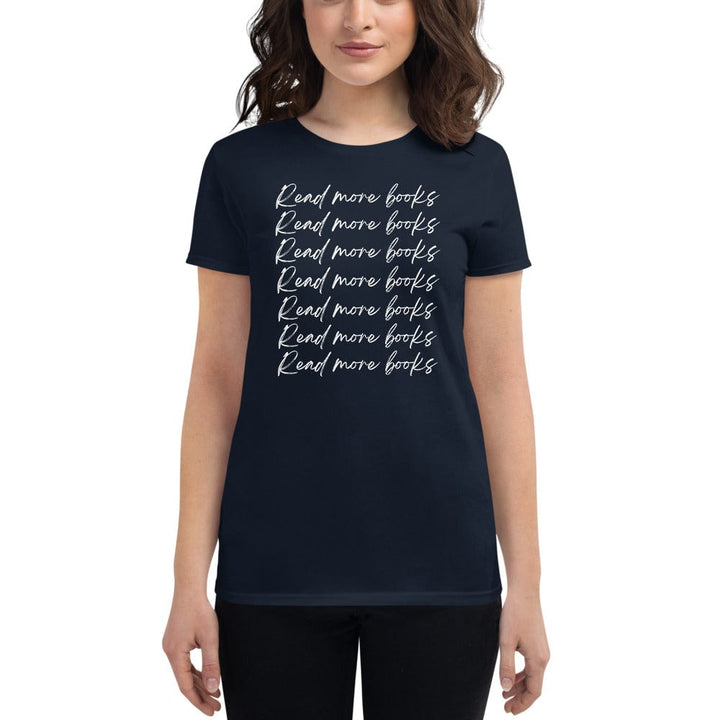 Evie Mitchell Navy / S Read More Books - T-shirt