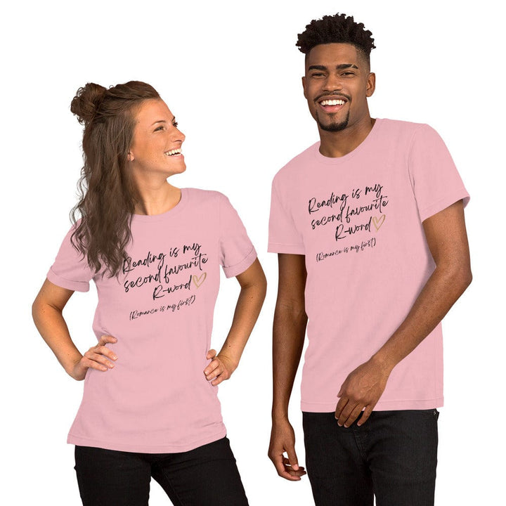 Evie Mitchell Pink / S Reading is my second favourite R-Word - UK Spelling - Light T-Shirts